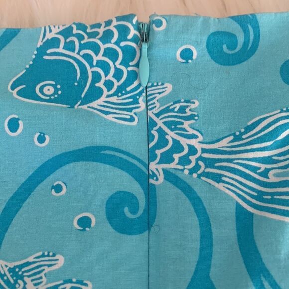 LILLY PULITZER VINTAGE KOI FISH SKORT - Picture 3 of 10